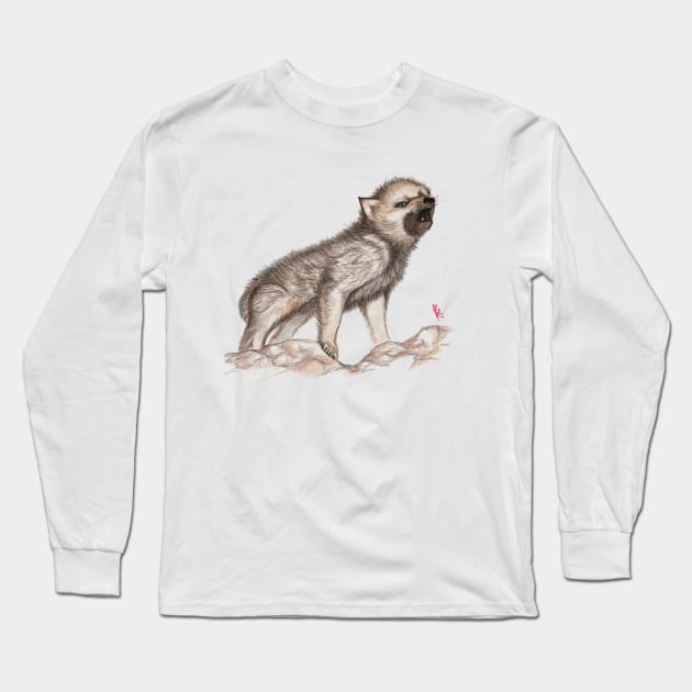 pup Long Sleeve T-Shirt by blackmoonlight